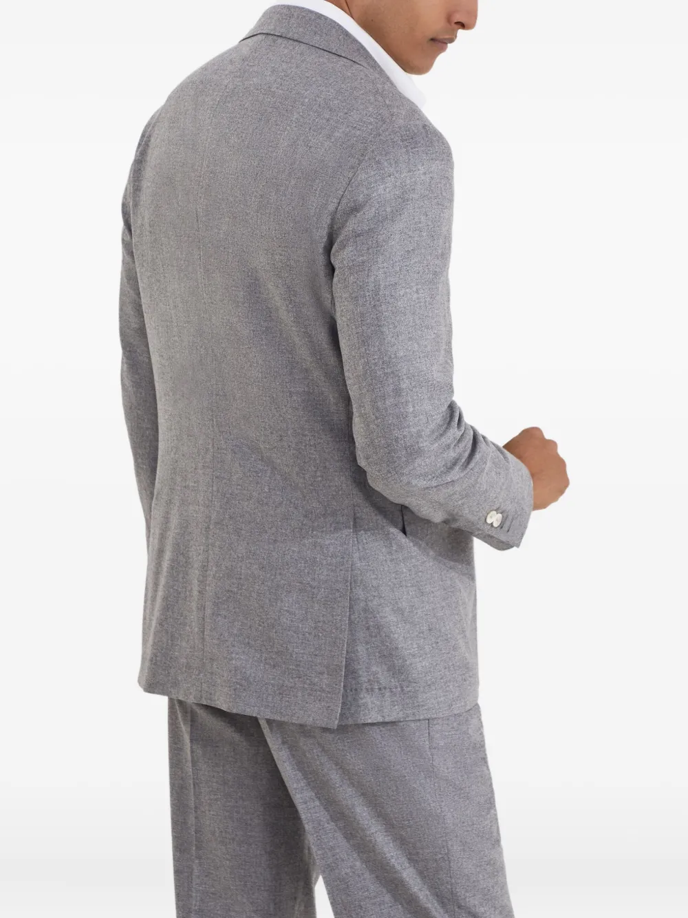 Brunello Cucinelli Flannel blazer Grijs