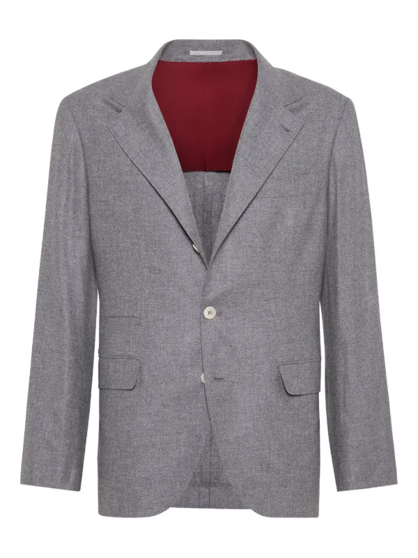 Brunello Cucinelli Flannel ジャケット | グレー | FARFETCH JP