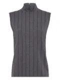 Brunello Cucinelli sequin-embellished top - Grey