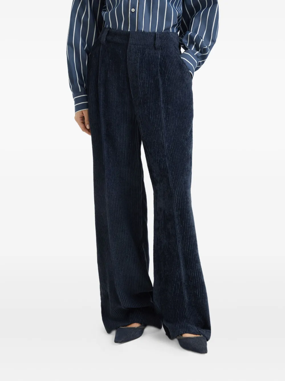 Brunello Cucinelli Sartorial straight broek Blauw