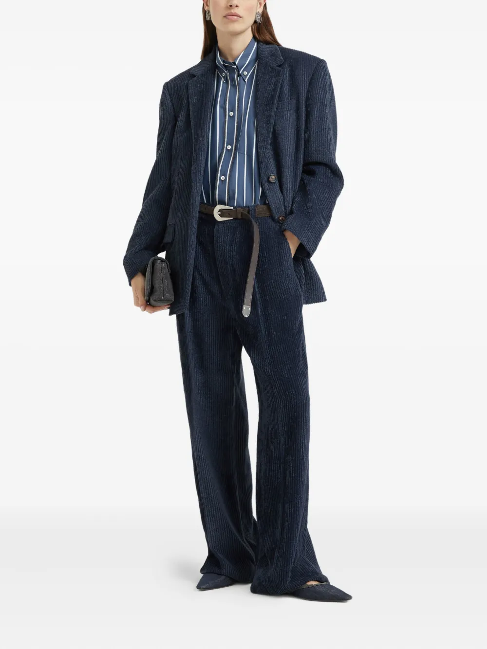 Brunello Cucinelli Sartorial straight broek - Blauw