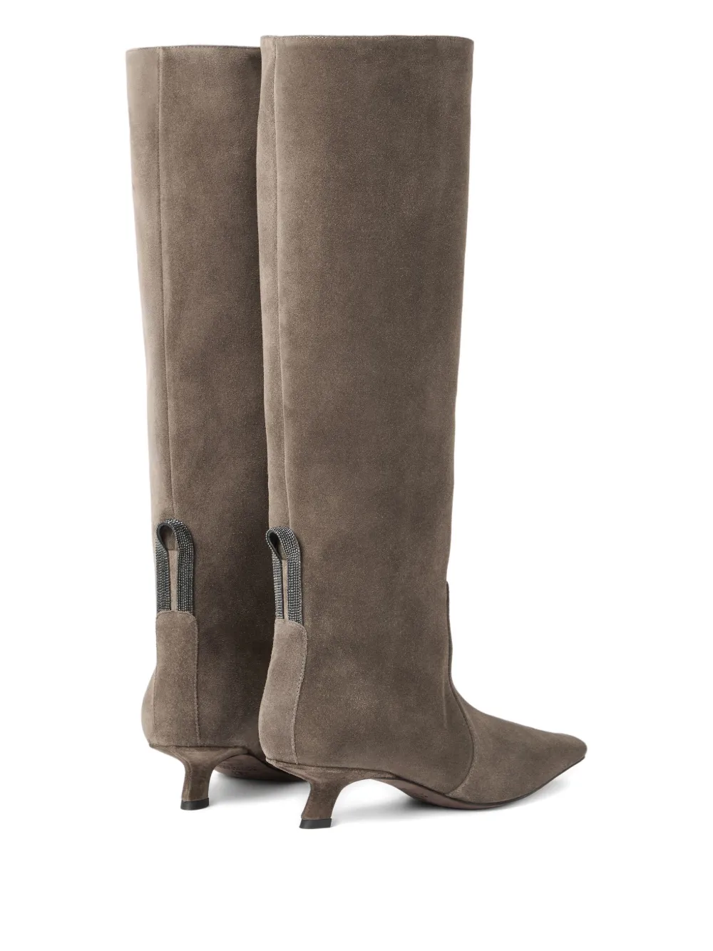 Brunello Cucinelli 35mm suede boots Brown