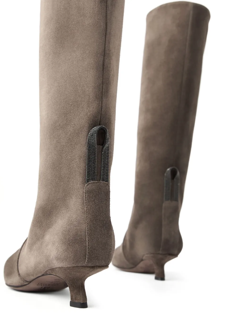 Brunello Cucinelli 35mm suede boots Brown