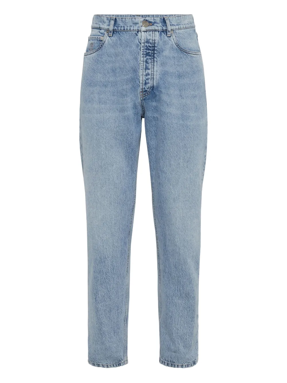 Brunello Cucinelli logo-patch jeans | Blue | Image 1