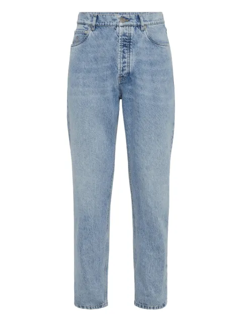 Brunello Cucinelli logo-patch jeans