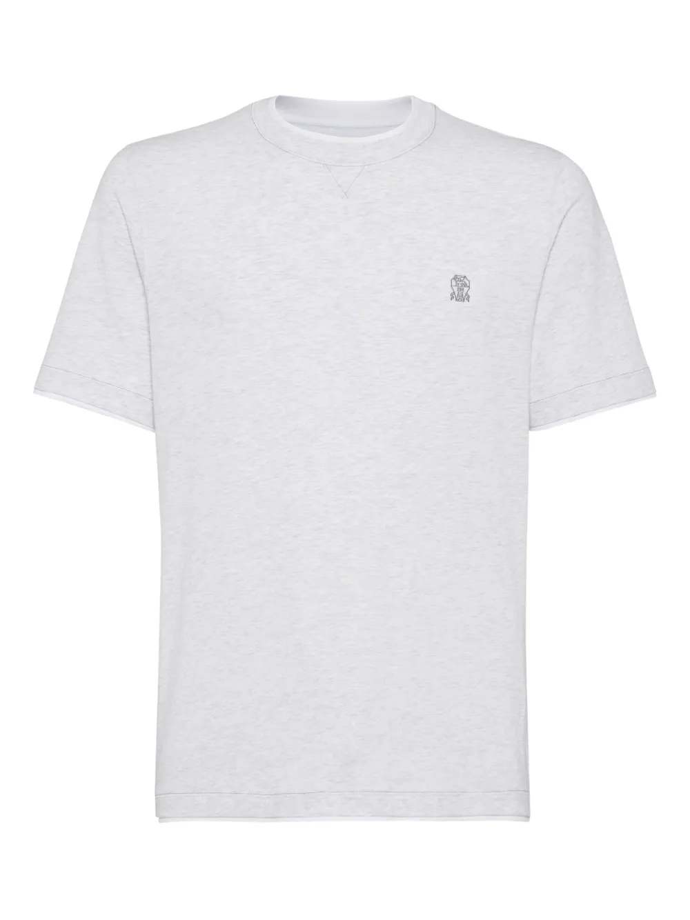 Brunello Cucinelli playera con logo estampado | gris | Image 1