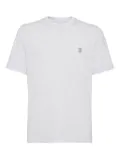 Brunello Cucinelli logo-print T-shirt - Grey