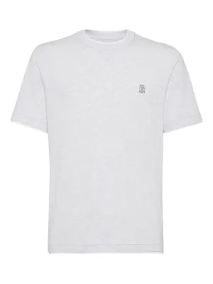 王道■ブルネロクチネリ レイヤードTシャツ Brunello Cucinelli レイヤード Tシャツ | ニュートラル