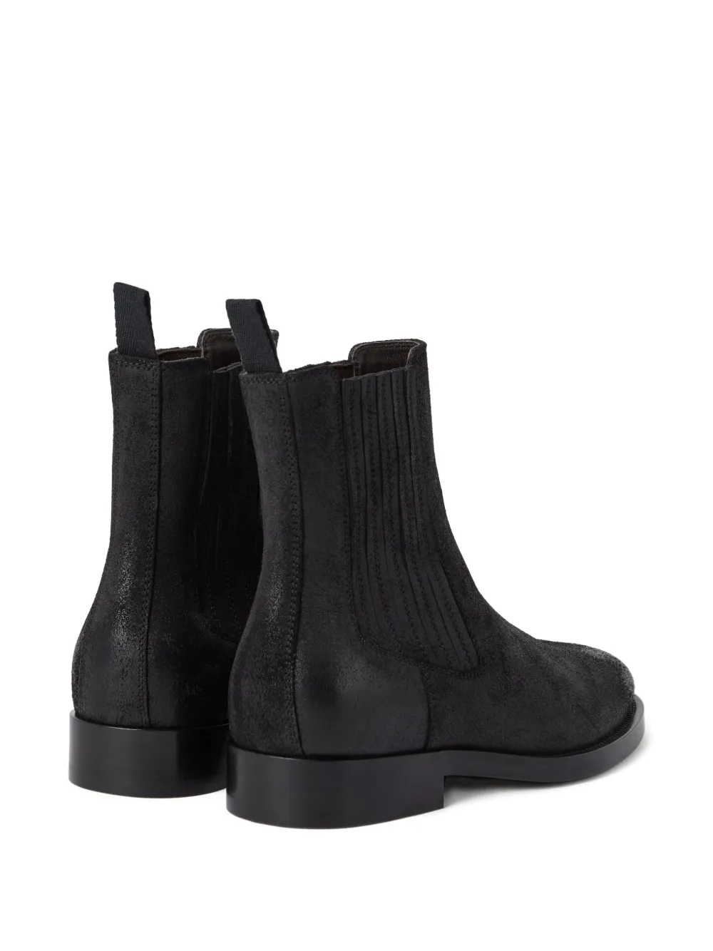 Brunello Cucinelli leather Chelsea boots Black