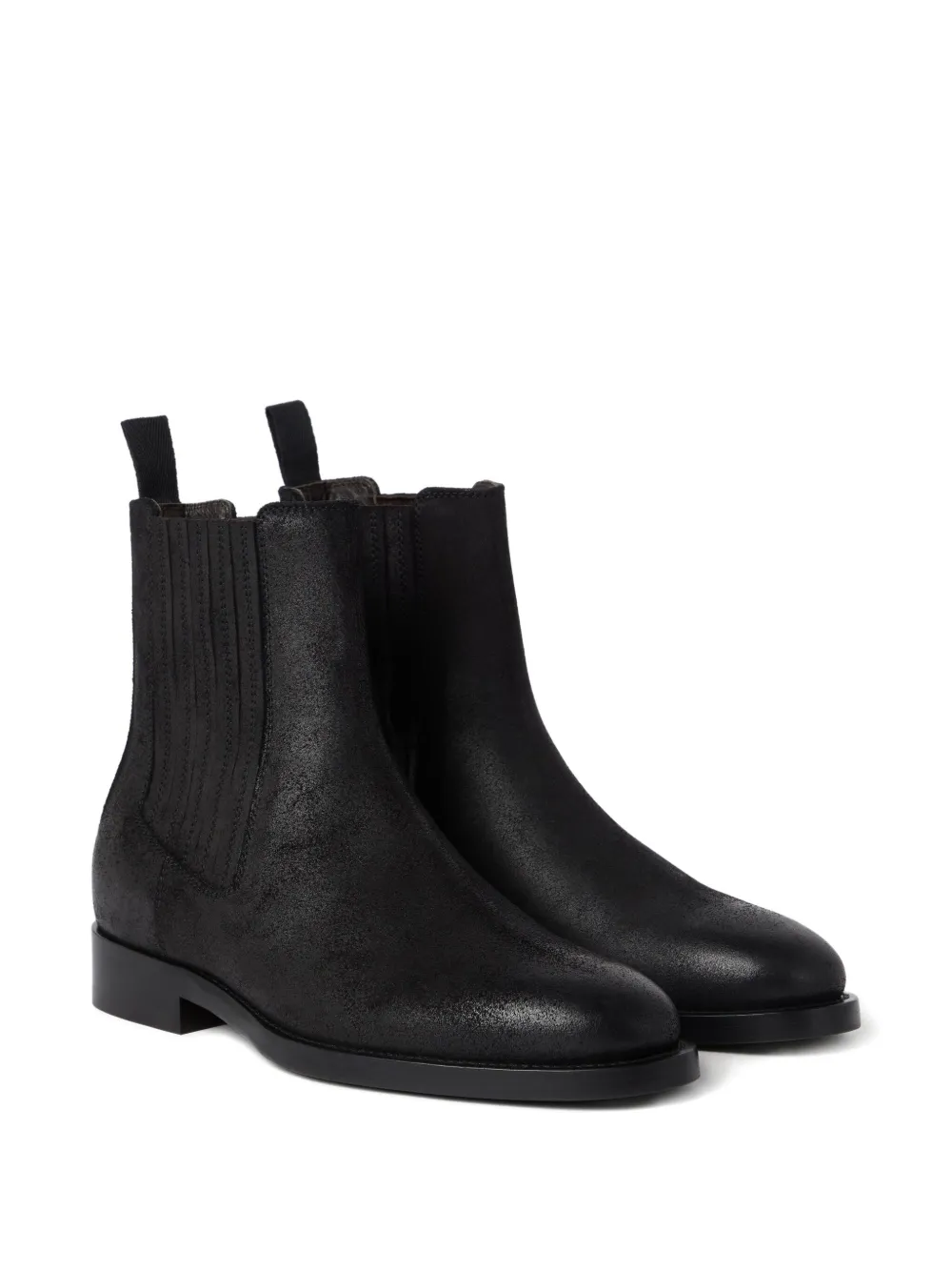 Brunello Cucinelli leather Chelsea boots Black
