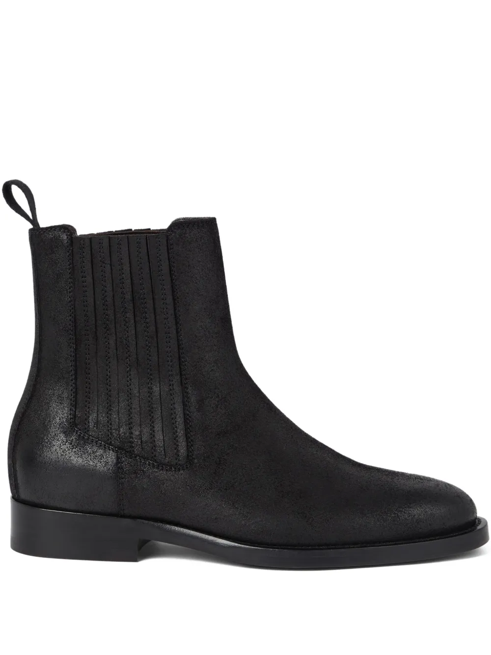 Brunello Cucinelli leather Chelsea boots Black