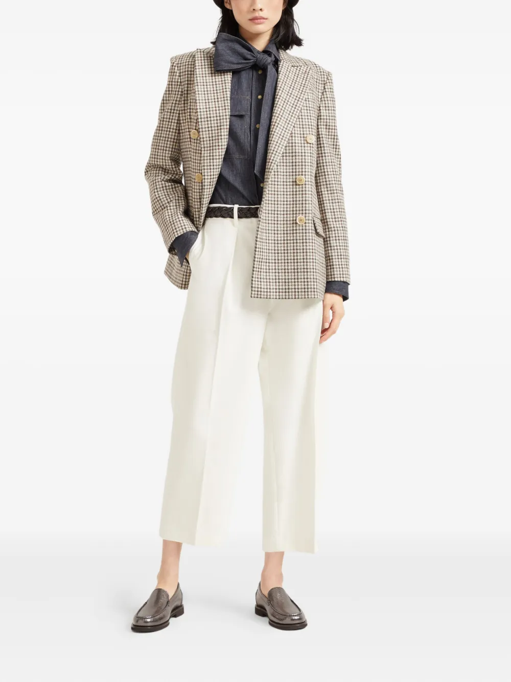 Brunello Cucinelli Plooibroek - Wit
