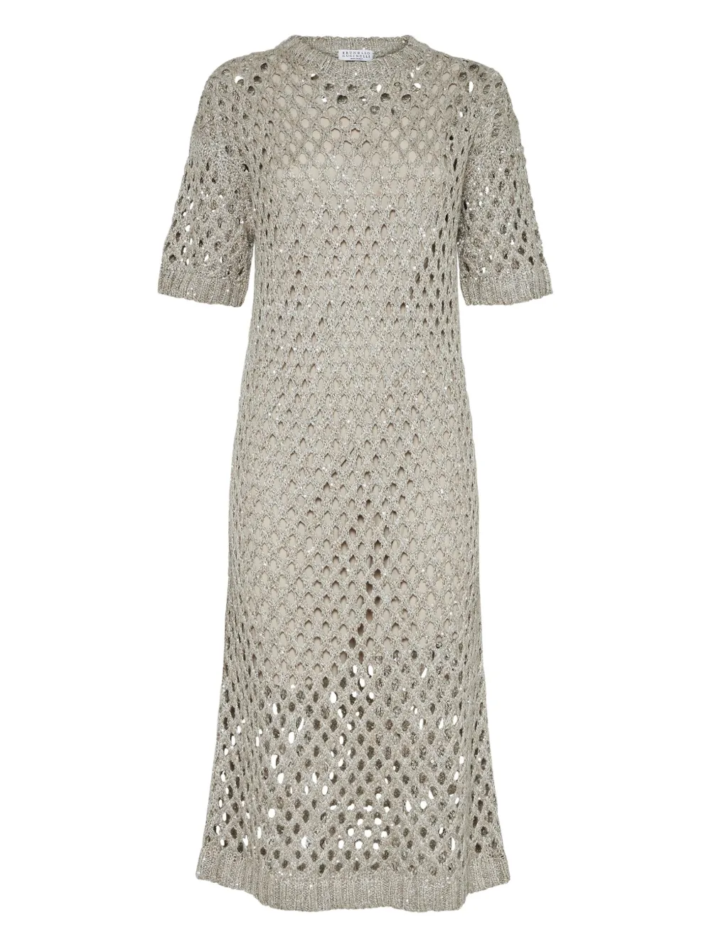Brunello Cucinelli Dazzling midi dress | Neutrals | Image 1