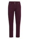 Brunello Cucinelli logo-patch jeans - Red