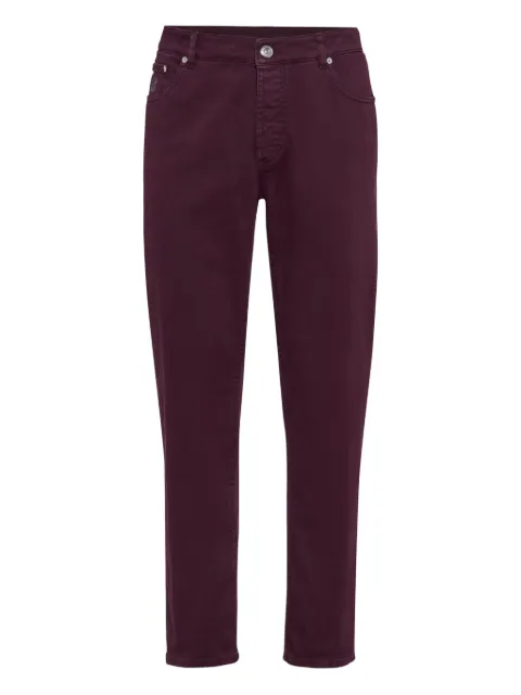 Brunello Cucinelli Jeans con applicazione logo