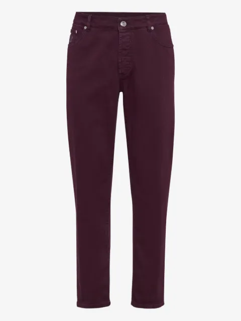 Brunello Cucinelli logo-patch jeans