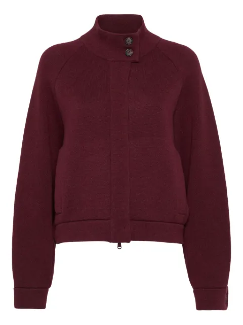 Brunello Cucinelli high-neck balloon-sleeve jacket