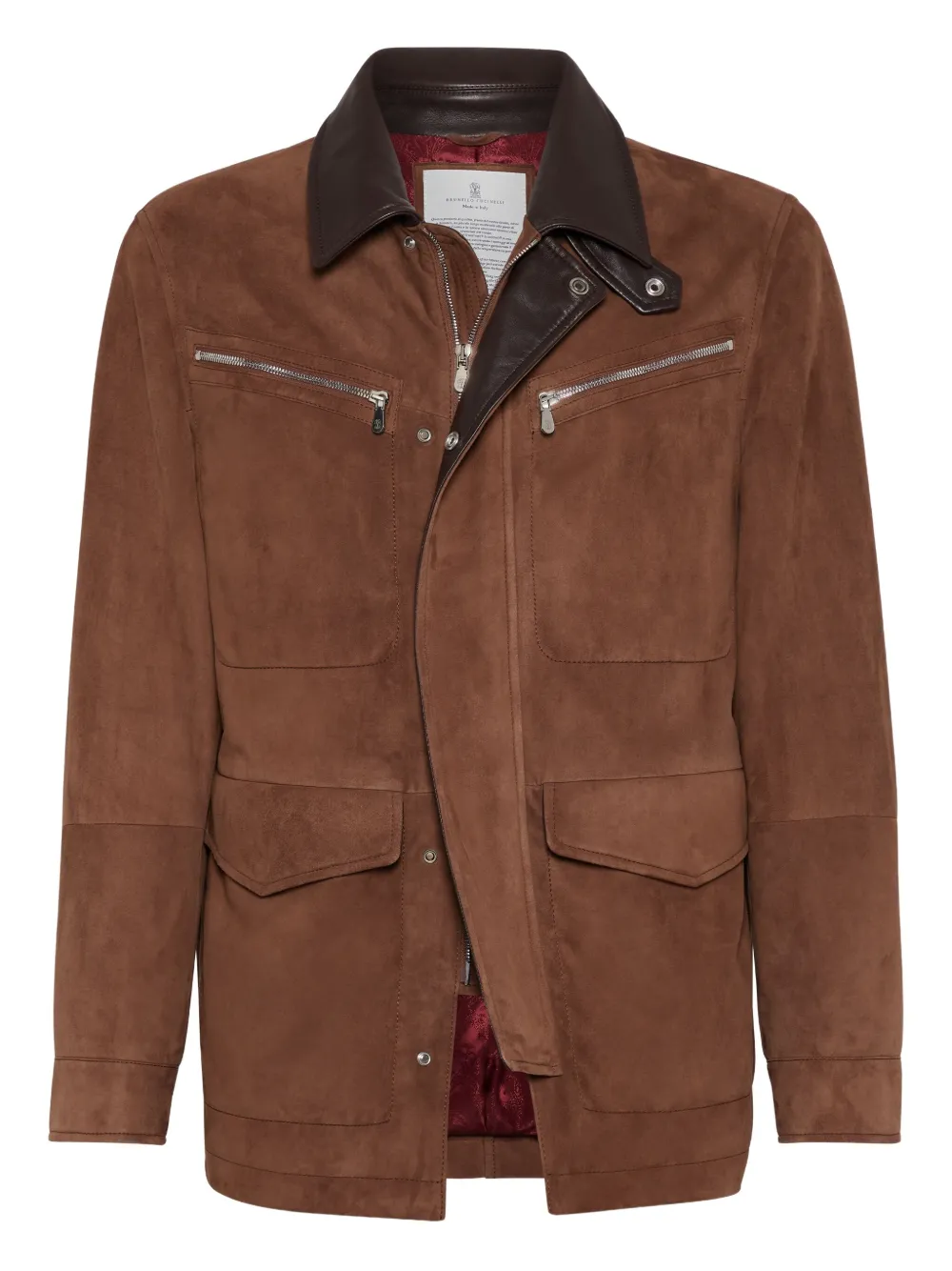 Brunello Cucinelli suede jacket | Brown | Image 1