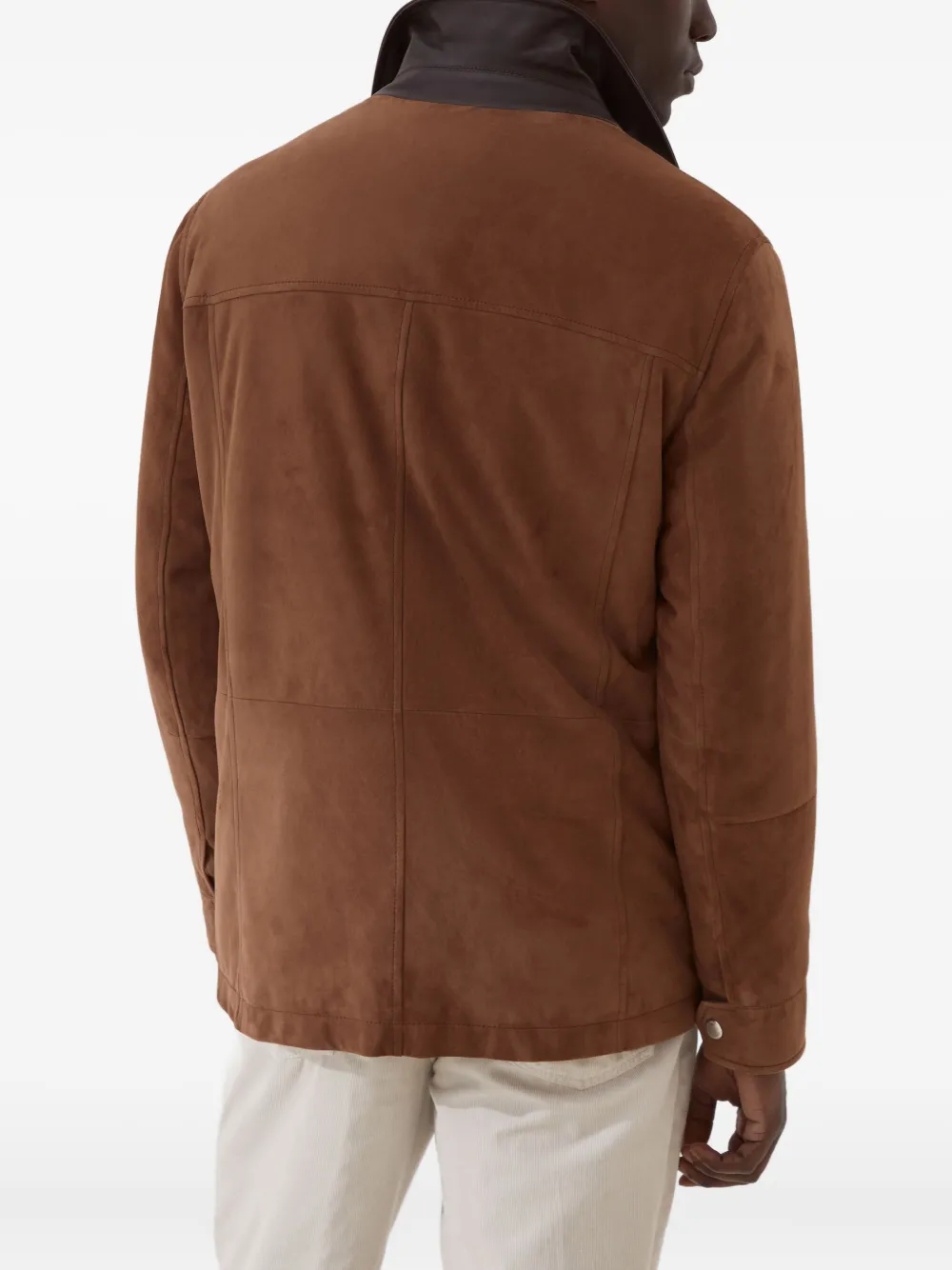 Brunello Cucinelli Suède jack Bruin