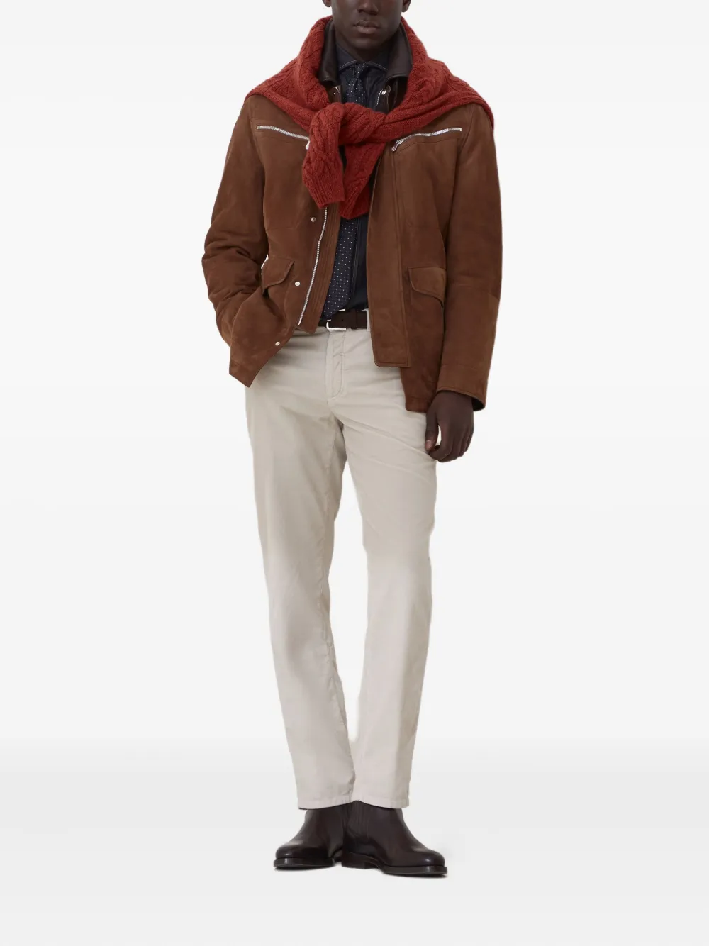 Brunello Cucinelli suede jacket | Leather Jackets | Image 2