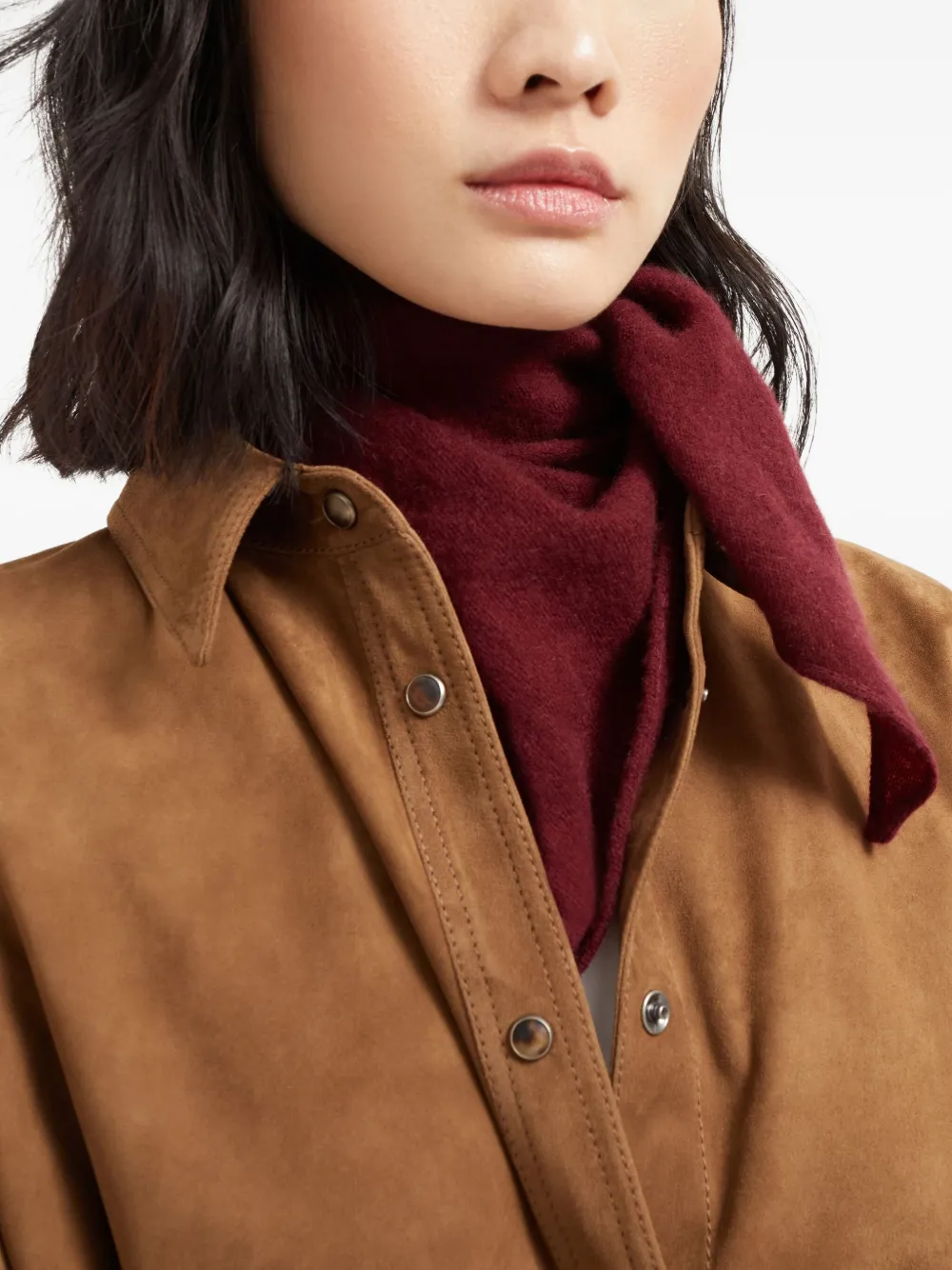 Brunello Cucinelli Kasjmier sjaal Rood