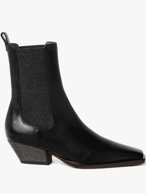 Brunello Cucinelli botas Chelsea con tacón de 50mm
