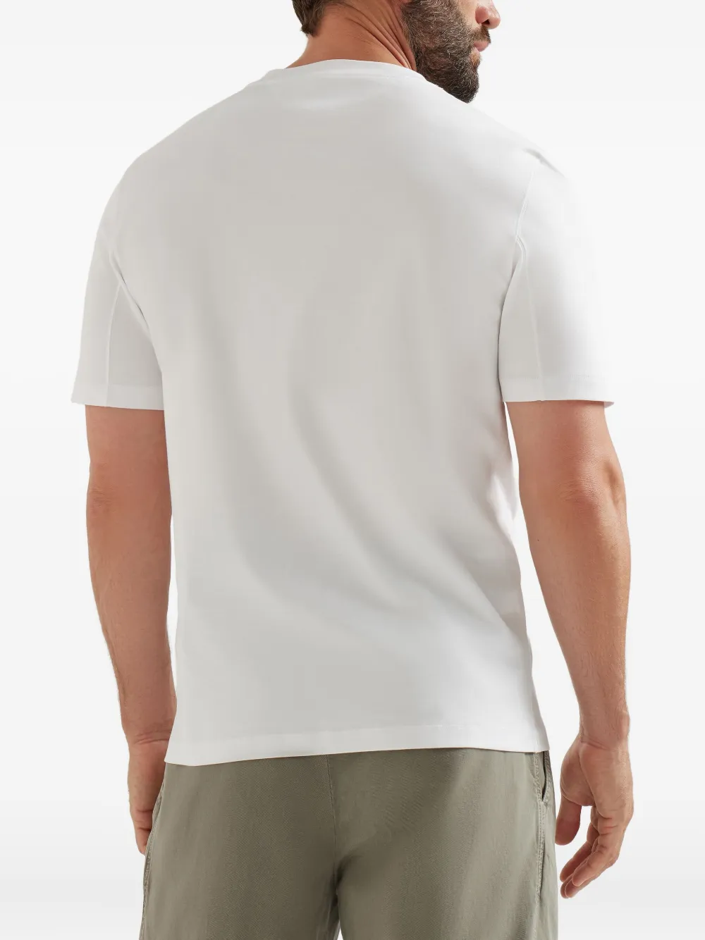 Brunello Cucinelli statue-print T-shirt Wit