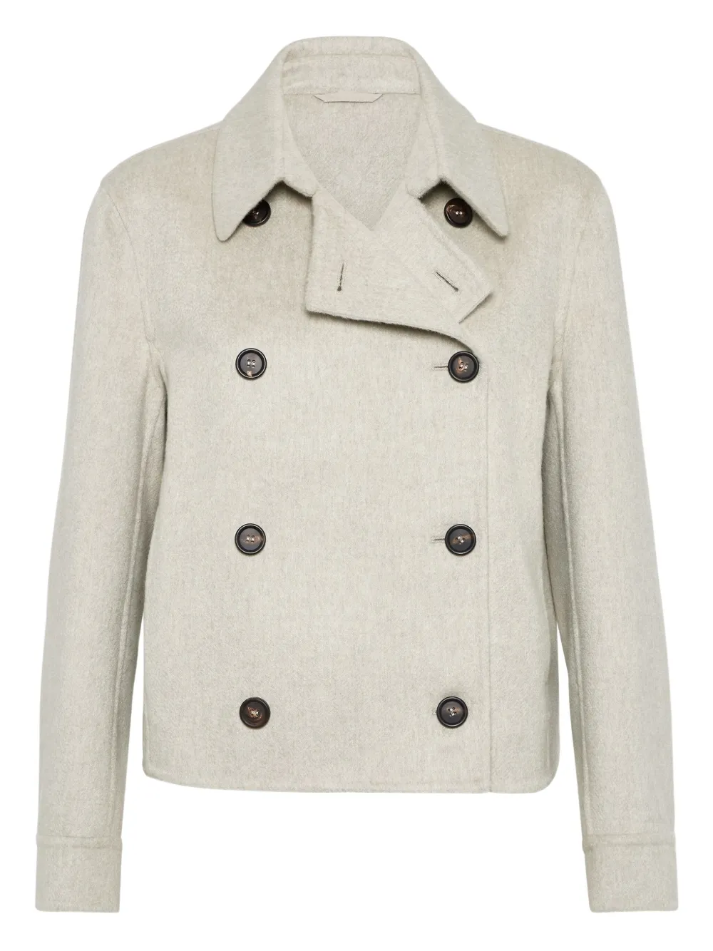 Brunello Cucinelli brushed-finish jacket | Neutrals | Image 1