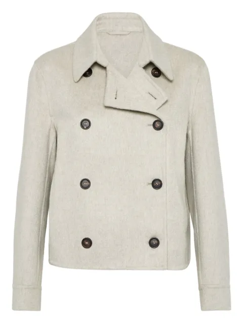 Brunello Cucinelli brushed-finish jacket