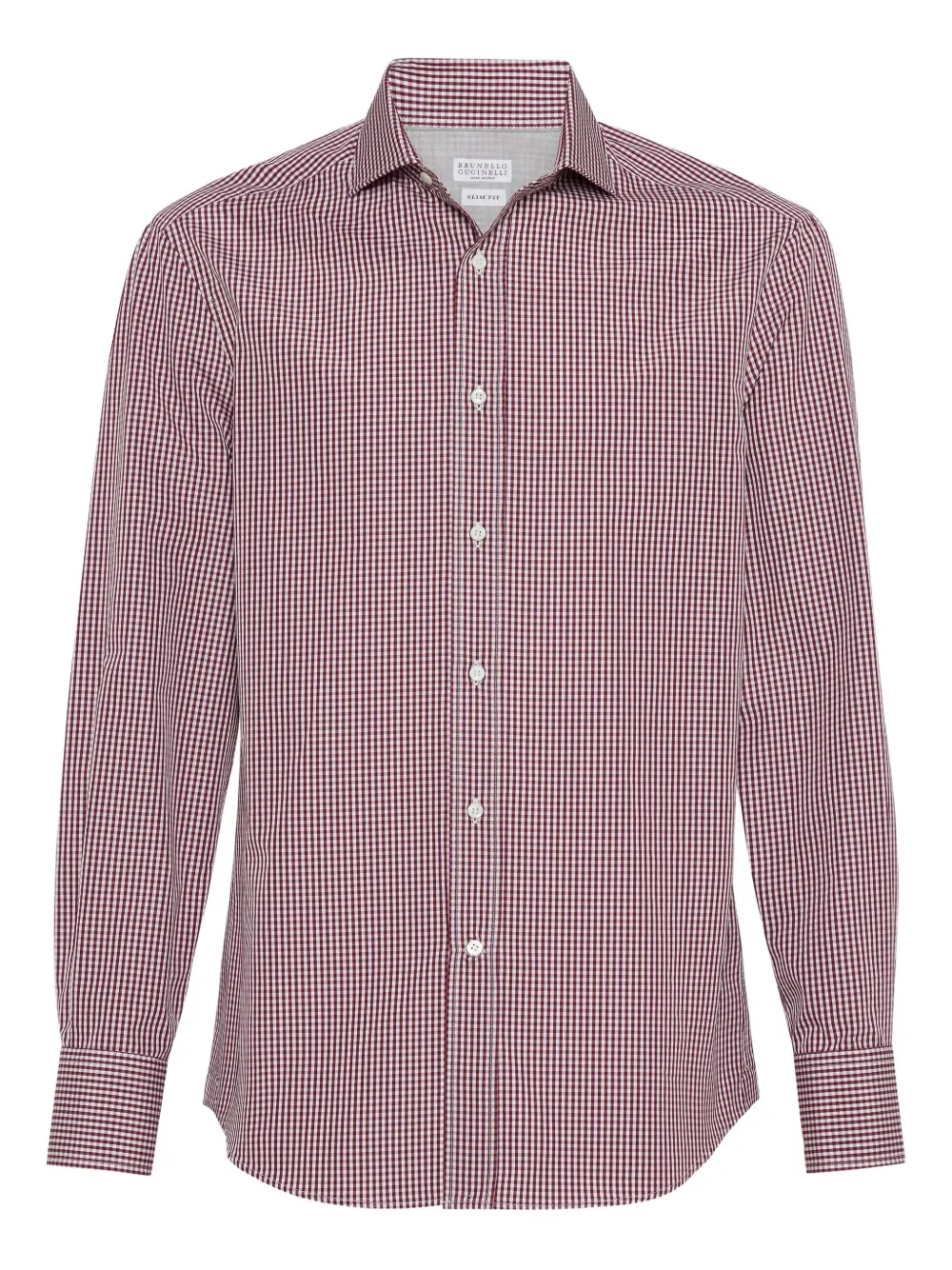 Brunello Cucinelli chemise à motif vichy | rouge | Image 1