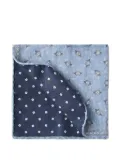 Brunello Cucinelli reversible printed pocket square - Blue