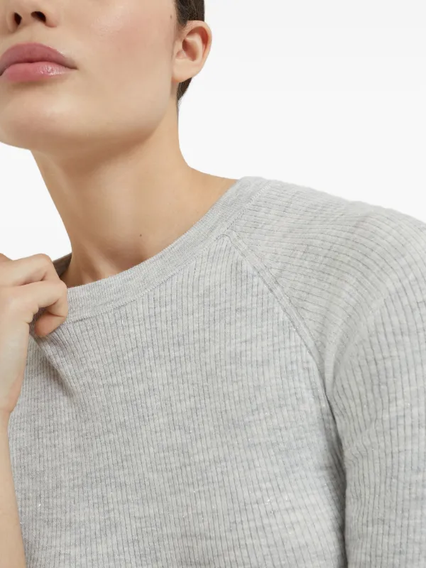 Brunello Cucinelli リブニット セーター | グレー | FARFETCH JP