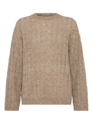 Brunello Cucinelli ケーブルニット セーター | ニュートラル