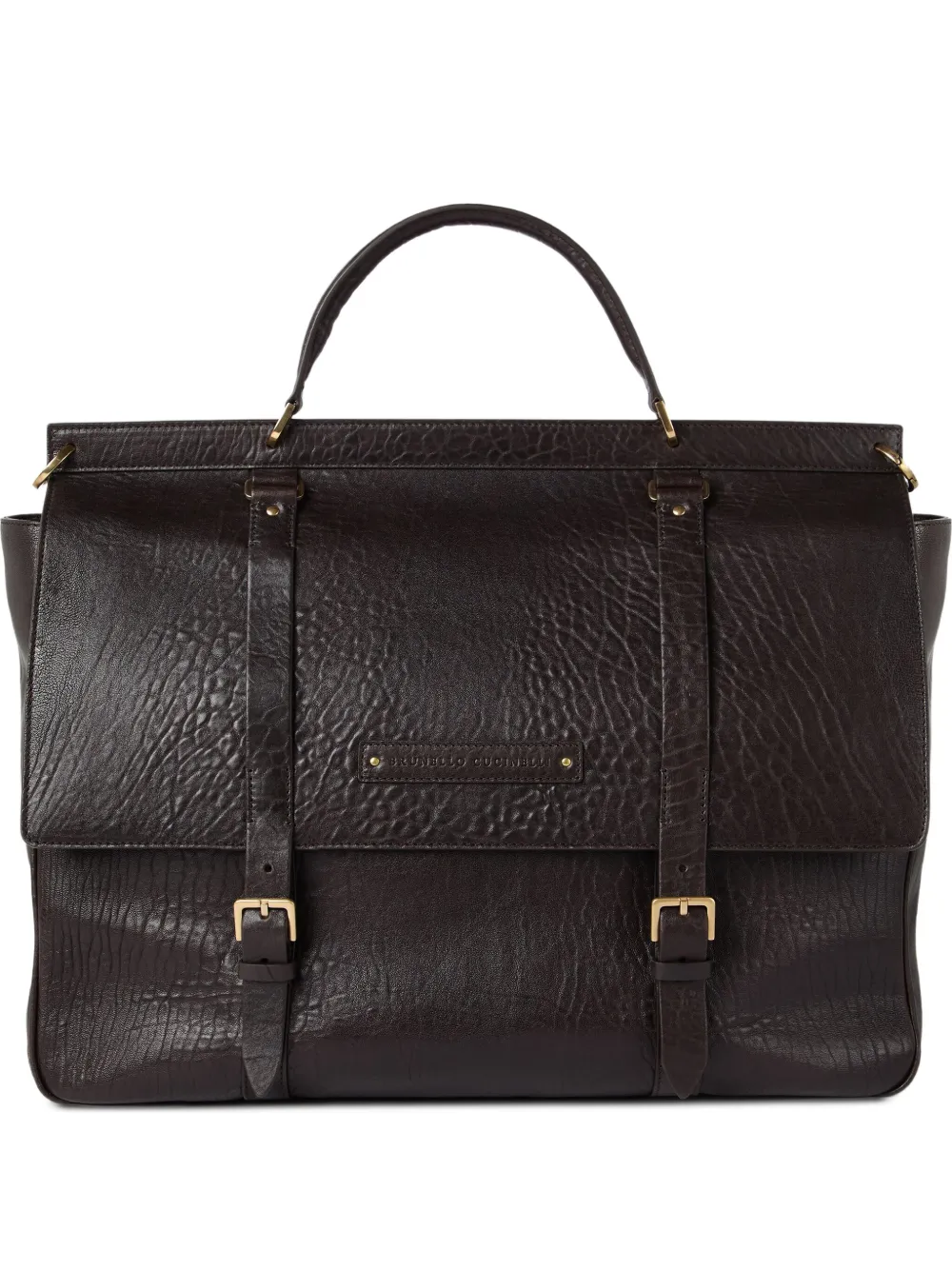 Brunello Cucinelli leather briefcase | Brown | Image 1