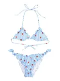 MC2 Saint Barth starfish striped bikini - Blue