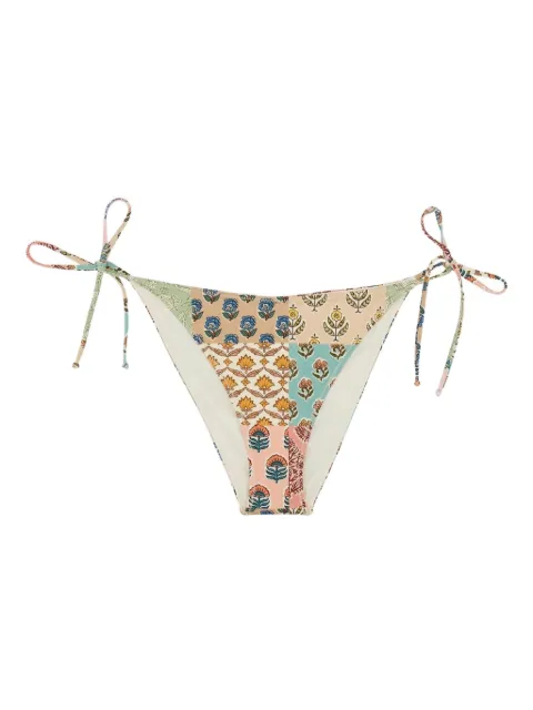MC2 Saint Barth patchwork side-tie bikini bottoms