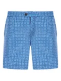 Incotex patterned swim shorts - Blue