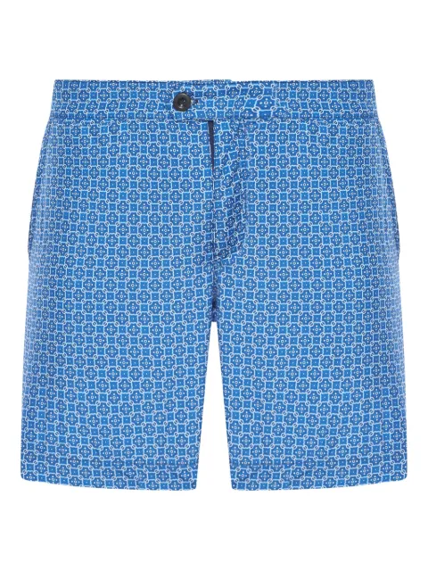 Incotex shorts de playa con motivo