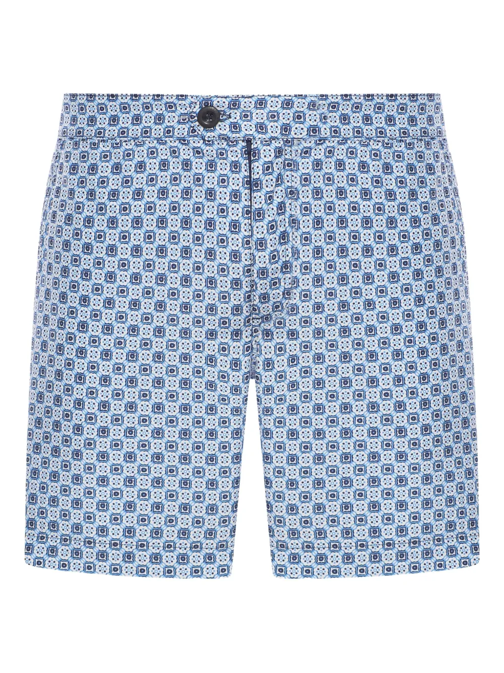 Incotex shorts de playa con estampado geométrico | azul | Image 1
