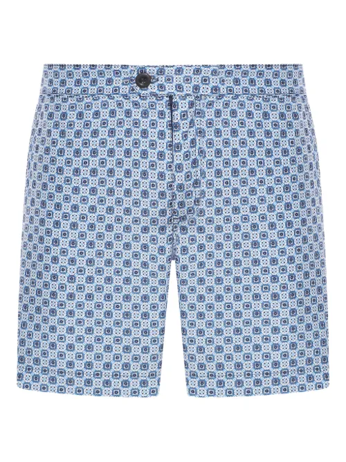 Short de bain à imprimé géométrique - Incotex - Modalova