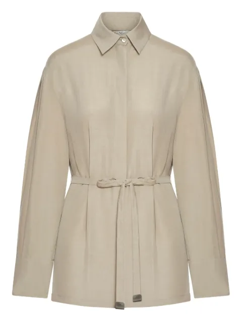 Max Mara belted utility shirt