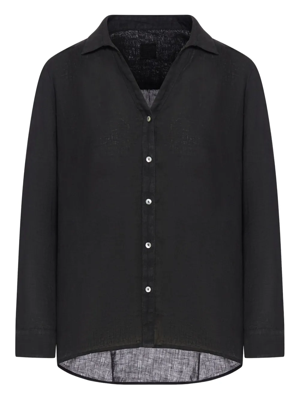 120% Lino button-up long-sleeve shirt - ブラック 120% Lino button-up long-sleeve shirt - ブラック