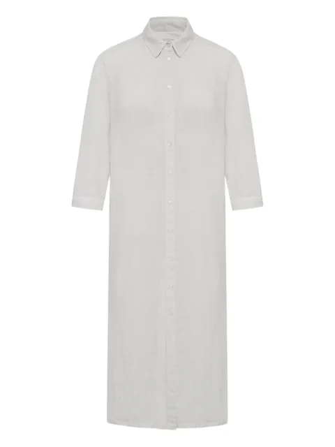 120% Lino linen shirt dress