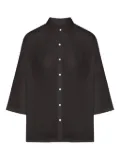 120% Lino button-up shirt - Black