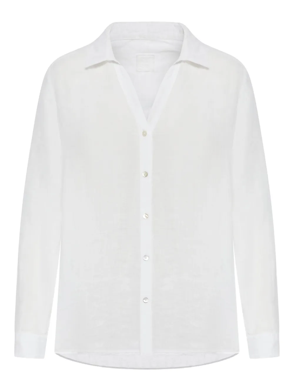 120% Lino Button-down Long-sleeve Shirt