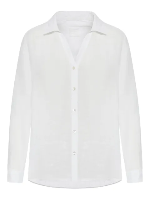 120% Lino button-down long-sleeve shirt