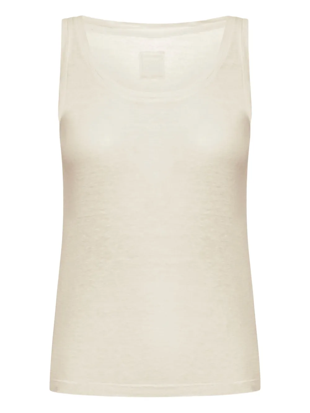 120% Lino scoop-neck top - ニュートラル 120% Lino scoop-neck top - ニュートラル