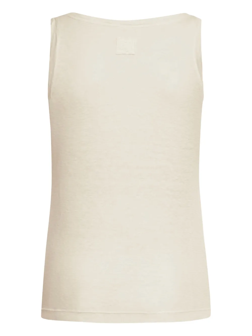 120% Lino top con cuello redondo | Chalecos y camisetas | Image 2