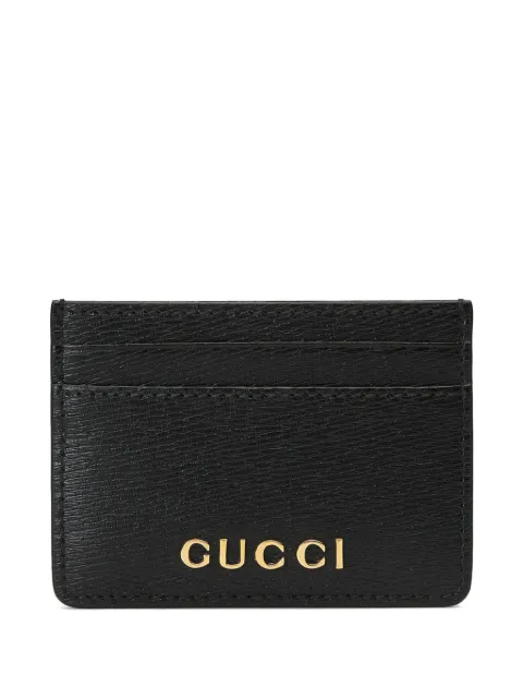 Gucci tarjetero con letras del logo