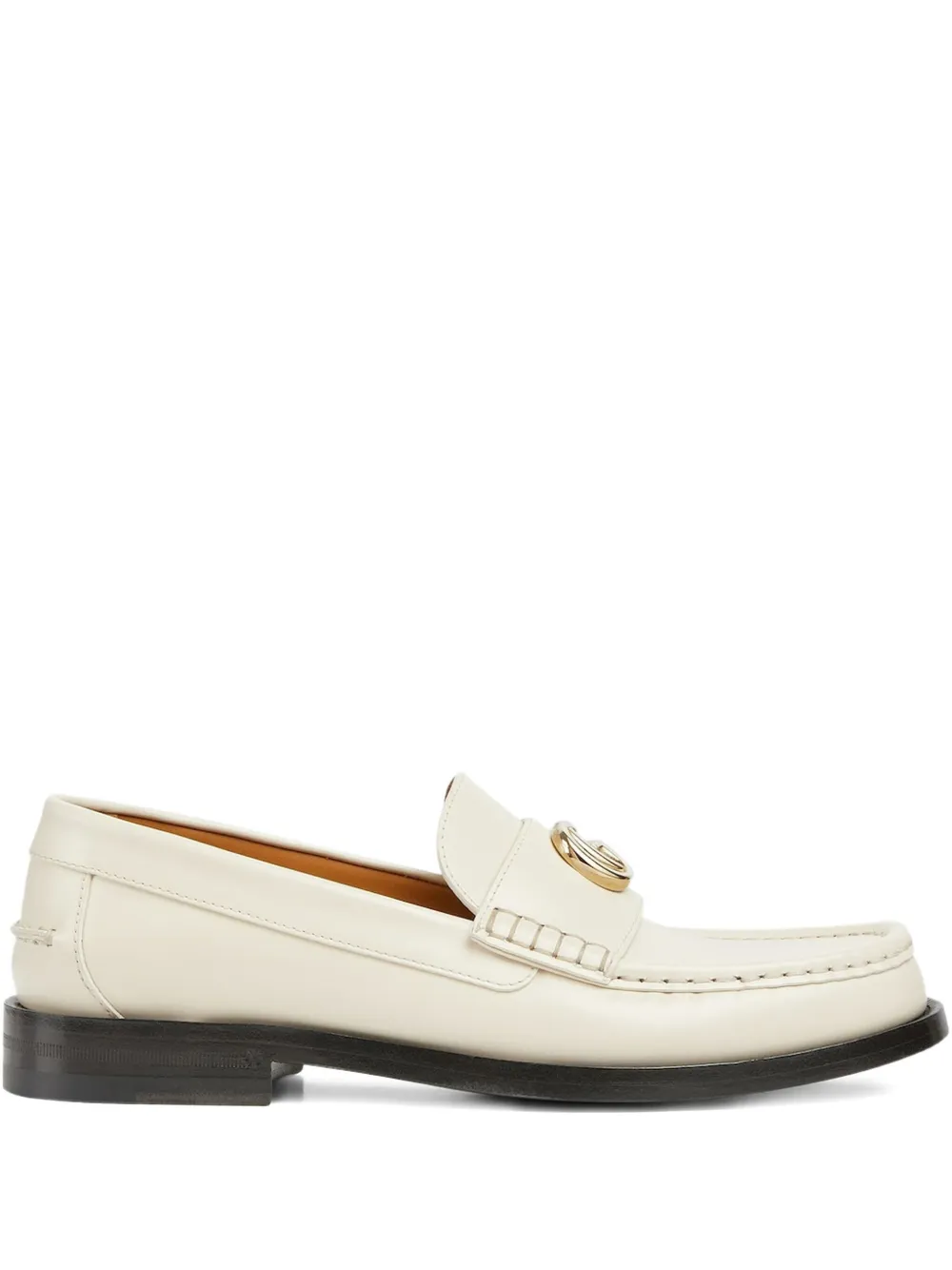Gucci Double G leather loafers White